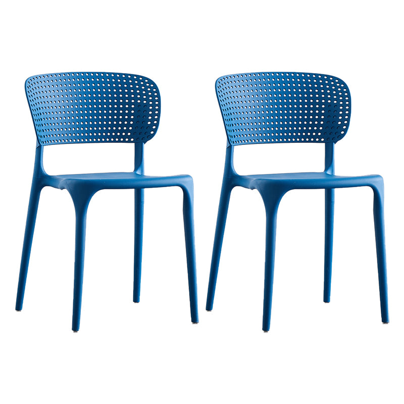 Plastic Contemporary RestaurantSide Chair Colorful Stacking Dining Chair