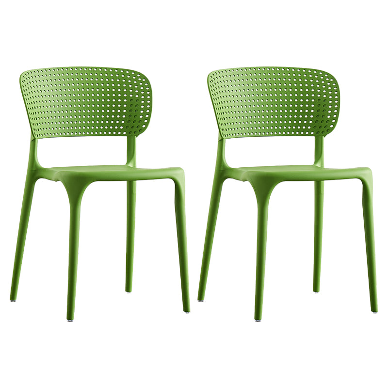 Plastic Contemporary RestaurantSide Chair Colorful Stacking Dining Chair