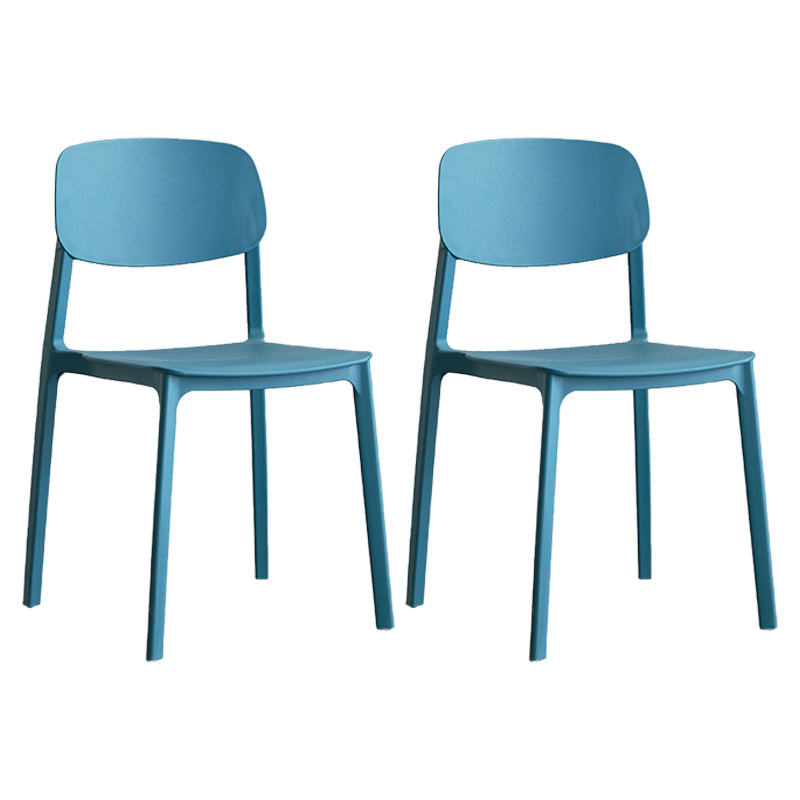 Plastic Contemporary RestaurantSide Chair Colorful Stacking Dining Chair