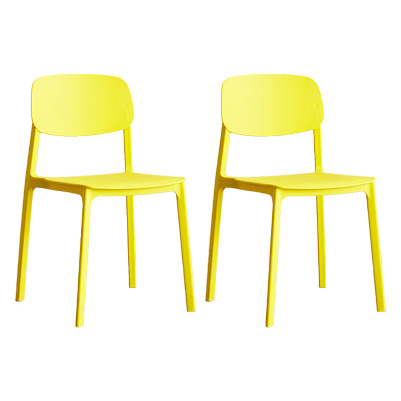 Plastic Contemporary RestaurantSide Chair Colorful Stacking Dining Chair