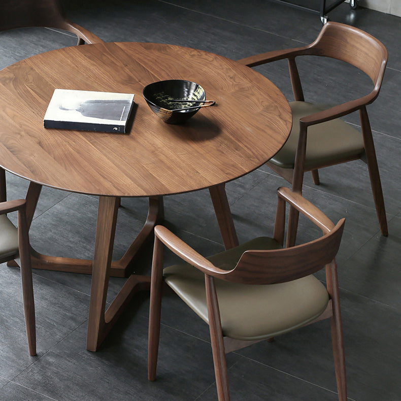 Fauteuil de salle à manger moderne de 22 pouces de large, dossier ouvert avec 4 pieds en bois pour un usage domestique