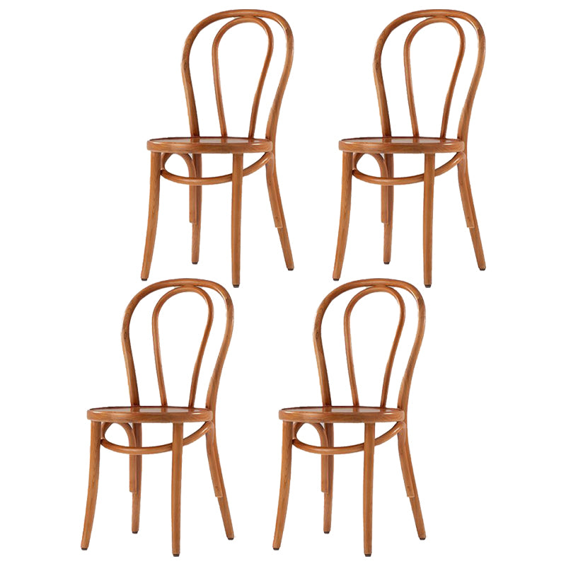 Country Style Solid Wood Chair Windsor Back Side Kitchen Dining Room Chairs