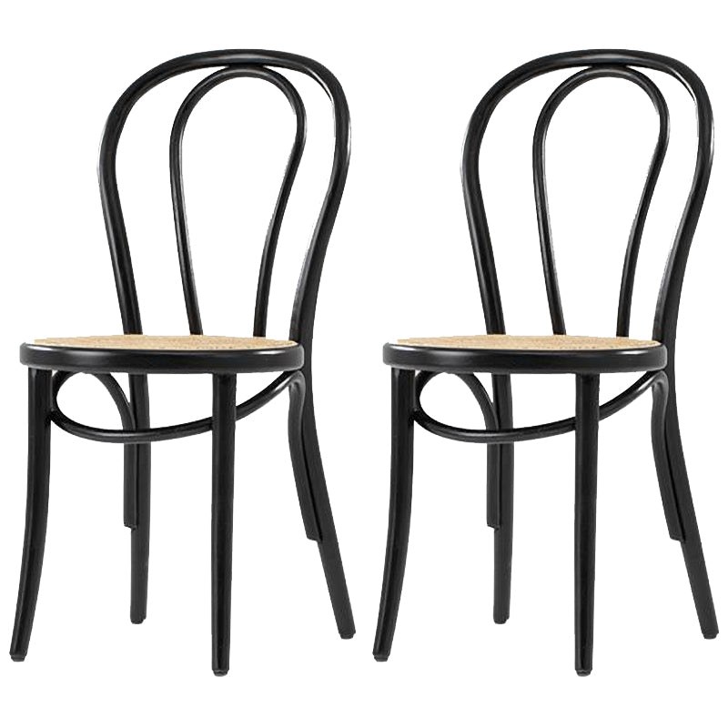 Country Style Solid Wood Chair Windsor Back Side Kitchen Dining Room Chairs