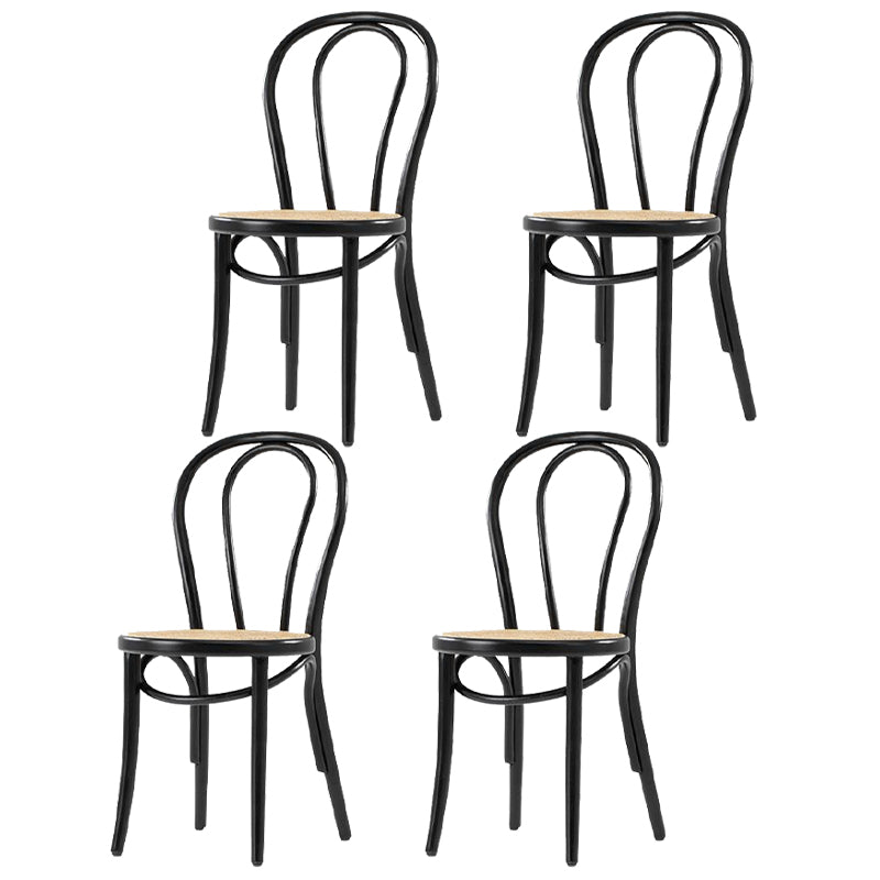 Country Style Solid Wood Chair Windsor Back Side Kitchen Dining Room Chairs
