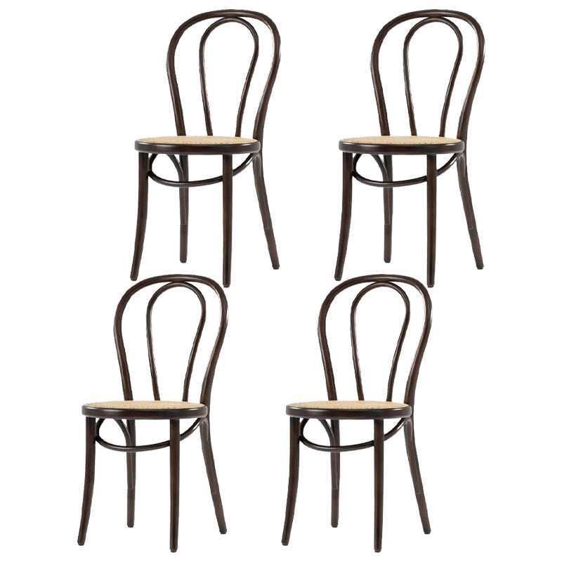 Country Style Solid Wood Chair Windsor Back Side Kitchen Dining Room Chairs
