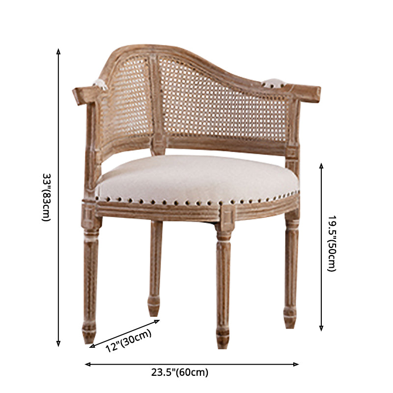Chaise de bras de salle à manger de style country