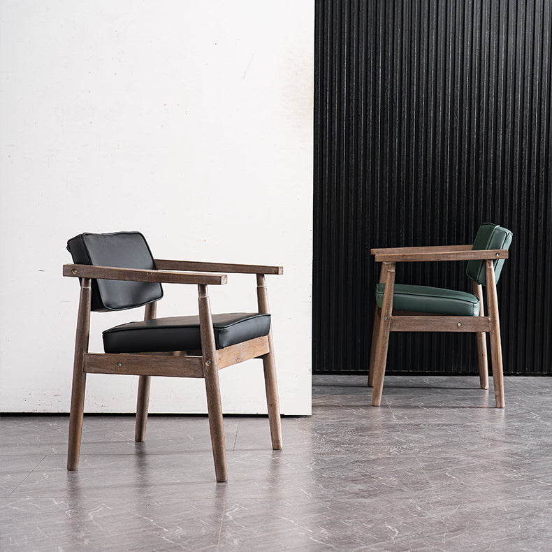 Chaise de salle à manger carrée en cuir contemporaine Open Danding Dining Sicater