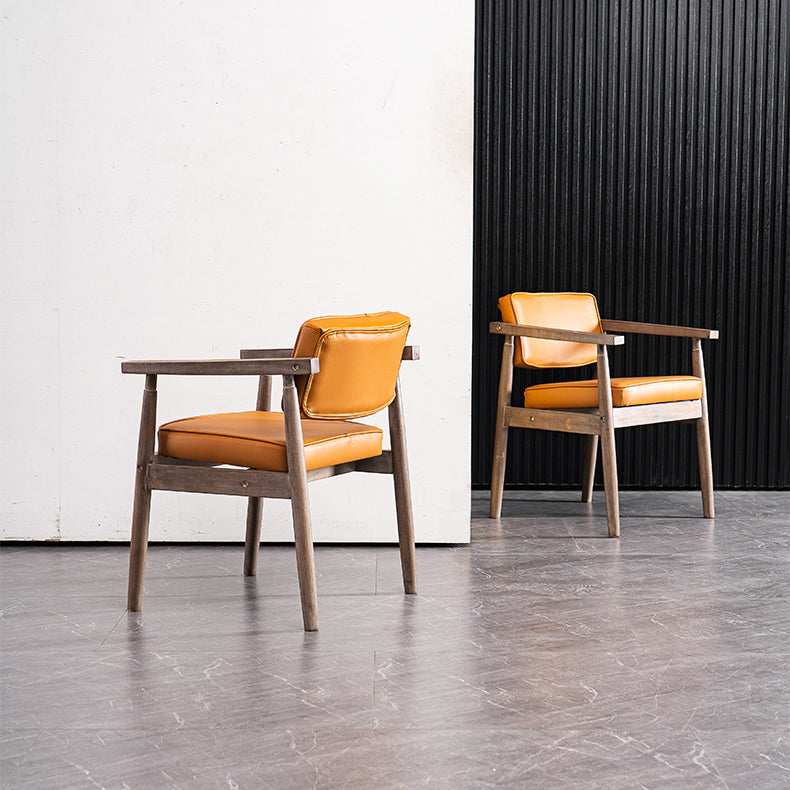Chaise de salle à manger carrée en cuir contemporaine Open Danding Dining Sicater
