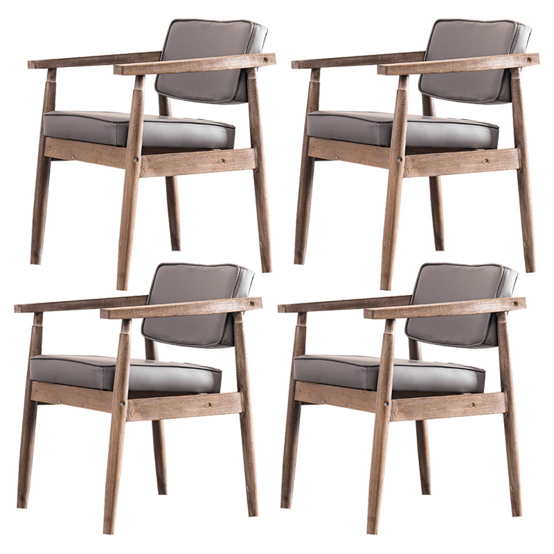 Chaise de salle à manger carrée en cuir contemporaine Open Danding Dining Sicater