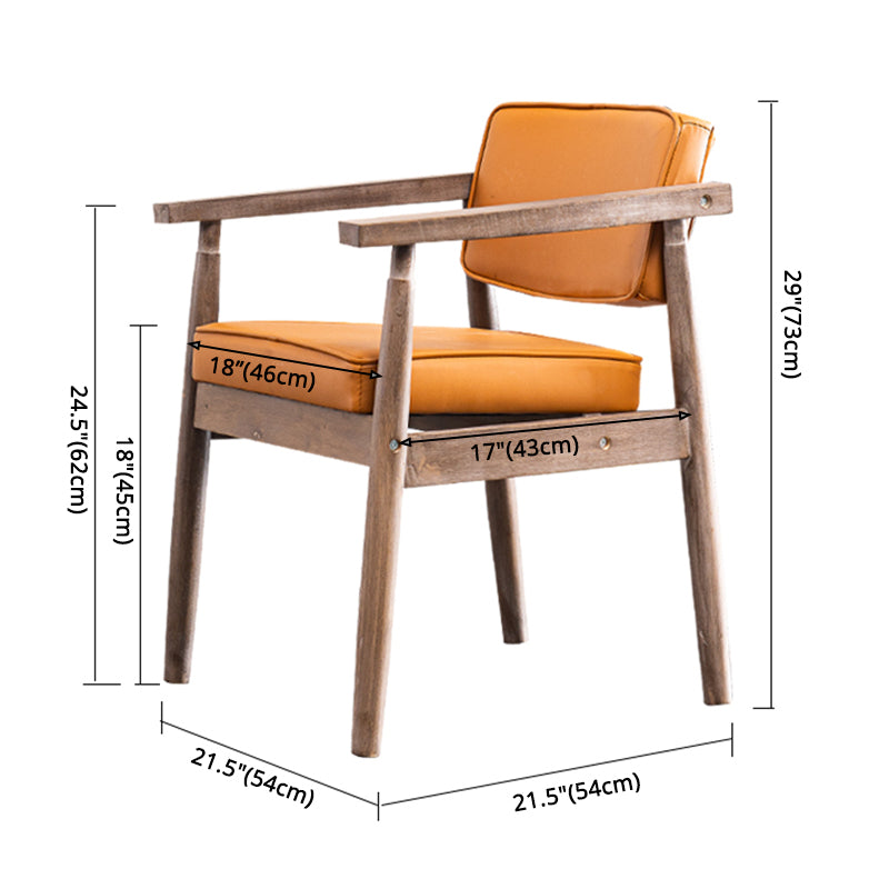 Chaise de salle à manger carrée en cuir contemporaine Open Danding Dining Sicater