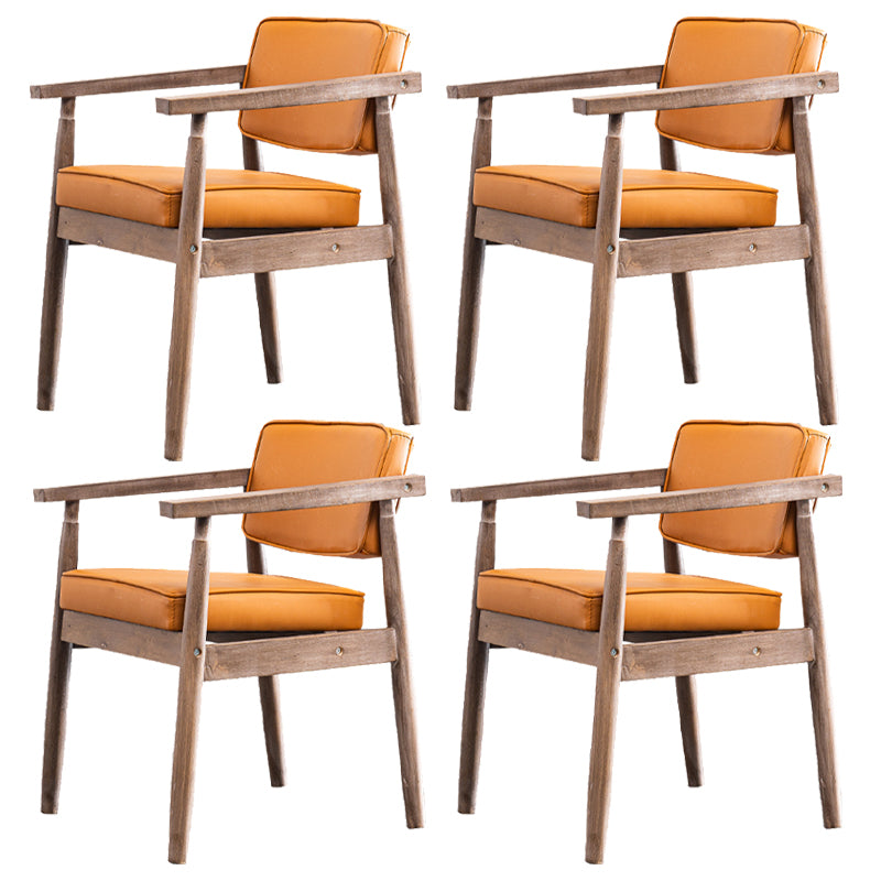 Chaise de salle à manger carrée en cuir contemporaine Open Danding Dining Sicater