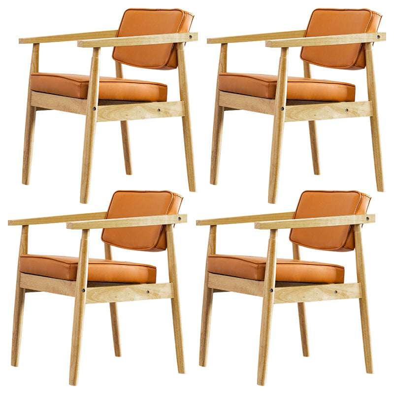 Chaise de salle à manger carrée en cuir contemporaine Open Danding Dining Sicater