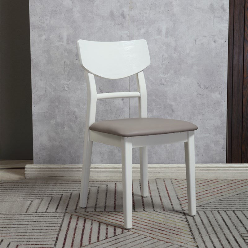 Chaise de salle à manger d'intérieur traditionnelle, finition en bois, chaise de salle à manger empilable avec dossier en échelle