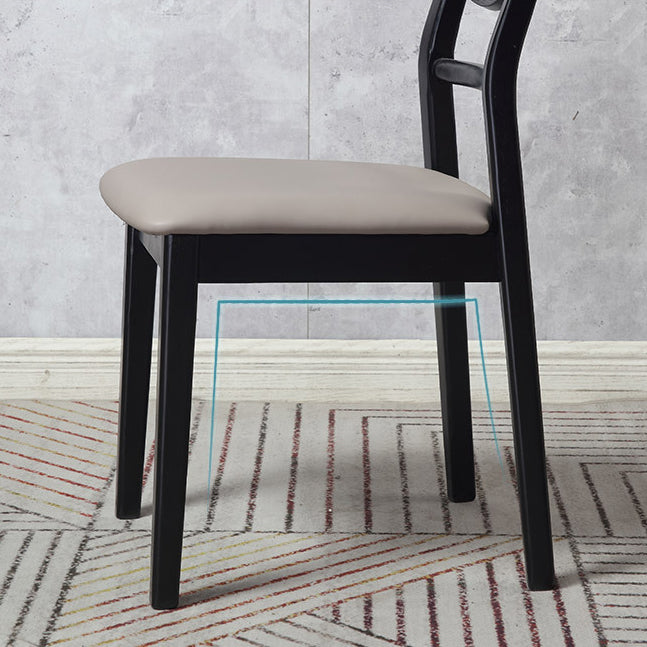 Chaise de salle à manger d'intérieur traditionnelle, finition en bois, chaise de salle à manger empilable avec dossier en échelle