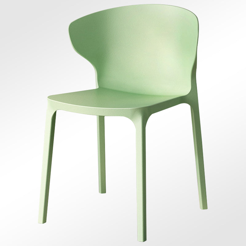 Modern Plastic Indoor Chair 35"H Wingback Side Dining Chair for Restaurant