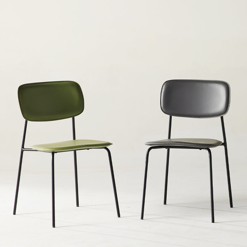 Chaise d'appoint empilable, chaise industrielle à dossier ouvert, sans accoudoirs, pour salle à manger