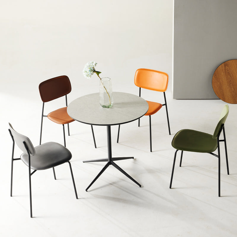 Chaise d'appoint empilable, chaise industrielle à dossier ouvert, sans accoudoirs, pour salle à manger