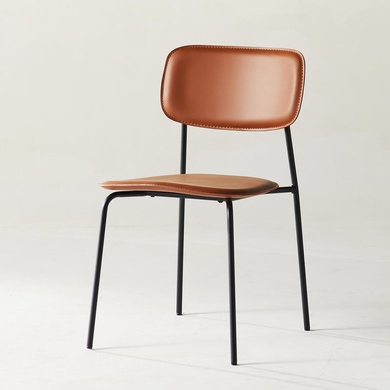 Chaise d'appoint empilable, chaise industrielle à dossier ouvert, sans accoudoirs, pour salle à manger