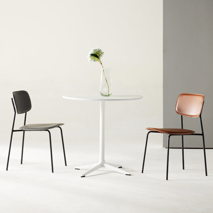 Chaise d'appoint empilable, chaise industrielle à dossier ouvert, sans accoudoirs, pour salle à manger