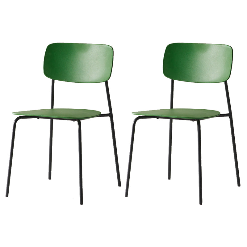Chaise d'appoint empilable, chaise industrielle à dossier ouvert, sans accoudoirs, pour salle à manger