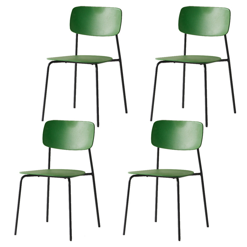 Chaise d'appoint empilable, chaise industrielle à dossier ouvert, sans accoudoirs, pour salle à manger