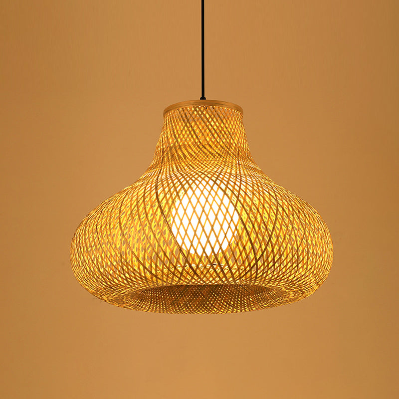 Chinesische Anhänger Beleuchtungskörper Rattan Hanges Licht mit hängenden Kabel für das Restaurant