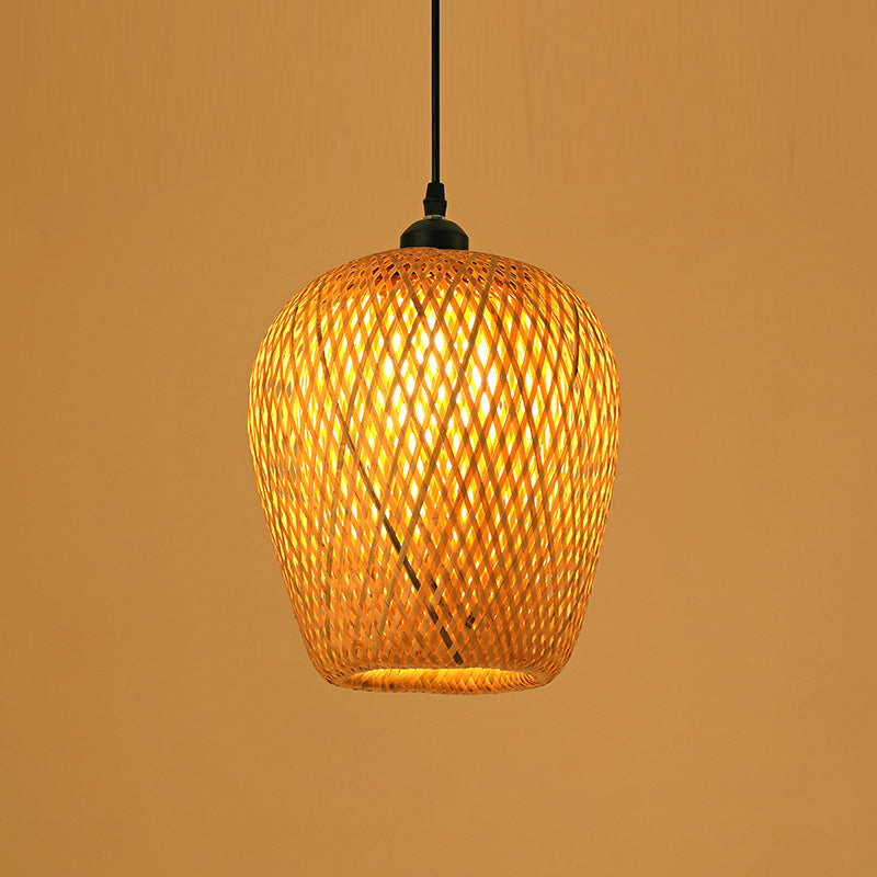 Chinesische Anhänger Beleuchtungskörper Rattan Hanges Licht mit hängenden Kabel für das Restaurant