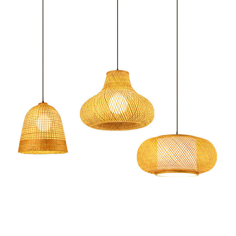Chinesische Anhänger Beleuchtungskörper Rattan Hanges Licht mit hängenden Kabel für das Restaurant