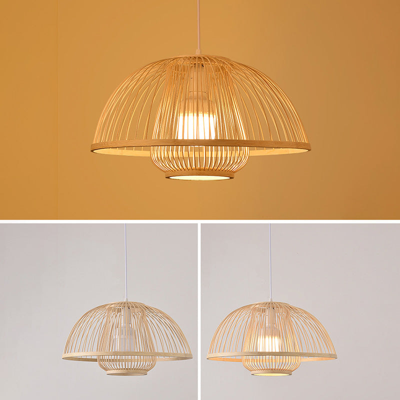 Chinesische Anhänger Beleuchtungskörper Rattan Hanges Licht mit hängenden Kabel für das Restaurant