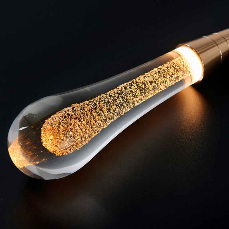 Tear Shape Crystal Hanging Light Fixture LED Simple Luxury Style Indoor Chandelier Pendant Light