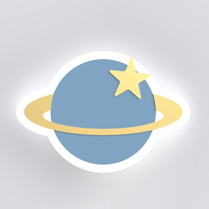 Speciale a parete a LED semplice macaron forma nuvola di supporto a parete in metallo lampada