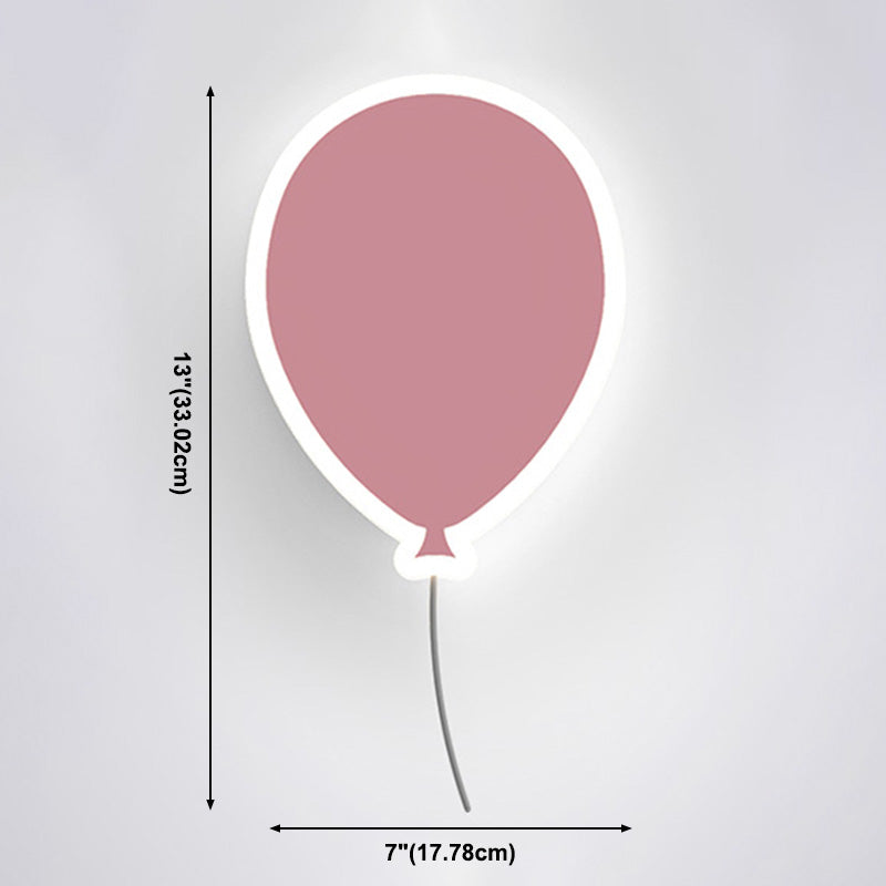 Speciale a parete a LED semplice macaron forma nuvola di supporto a parete in metallo lampada