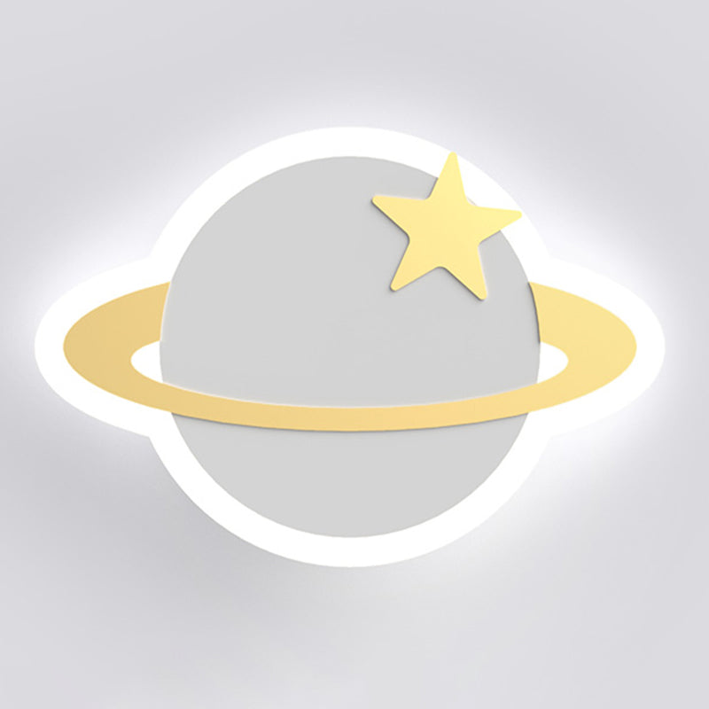 Speciale a parete a LED semplice macaron forma nuvola di supporto a parete in metallo lampada