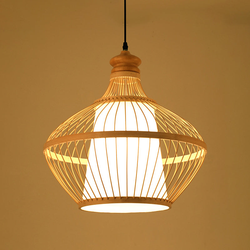 Chinesische Anhänger Beleuchtungskörper Rattan Hanges Licht mit hängenden Kabel für das Restaurant