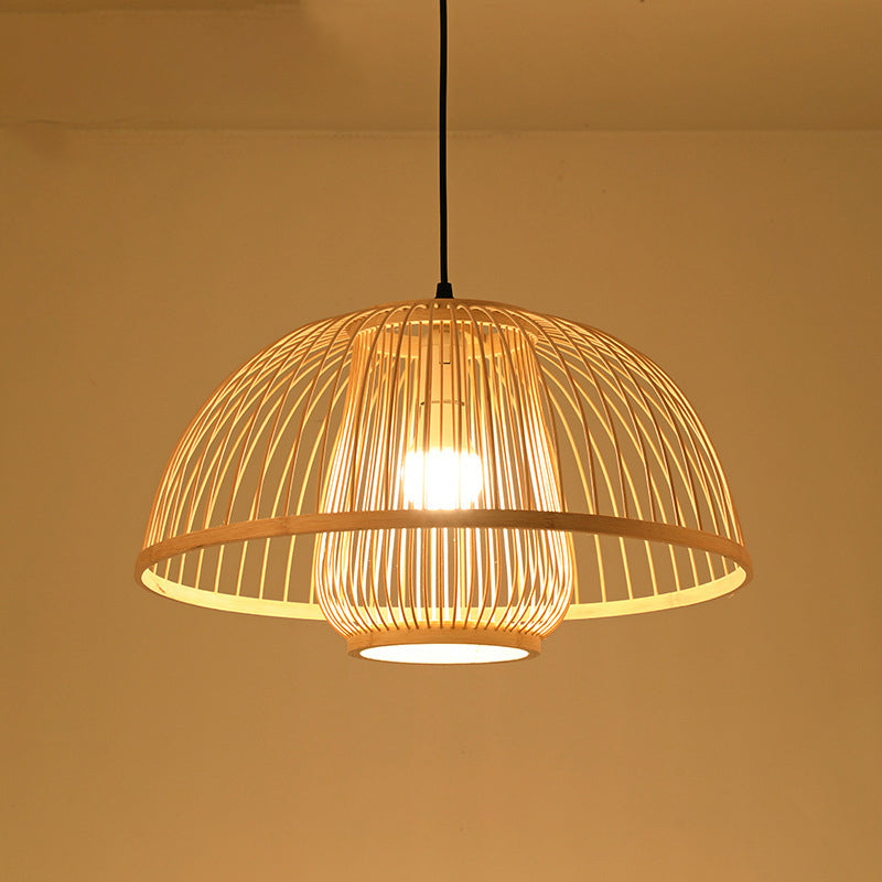 Chinesische Anhänger Beleuchtungskörper Rattan Hanges Licht mit hängenden Kabel für das Restaurant
