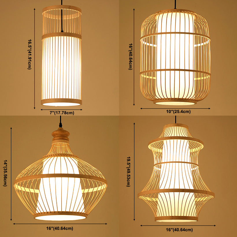 Chinesische Anhänger Beleuchtungskörper Rattan Hanges Licht mit hängenden Kabel für das Restaurant