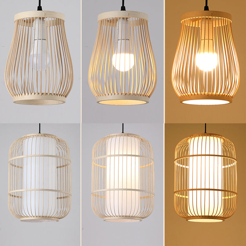Chinesische Anhänger Beleuchtungskörper Rattan Hanges Licht mit hängenden Kabel für das Restaurant