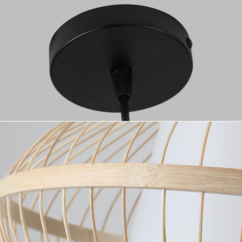 Chinesische Anhänger Beleuchtungskörper Rattan Hanges Licht mit hängenden Kabel für das Restaurant