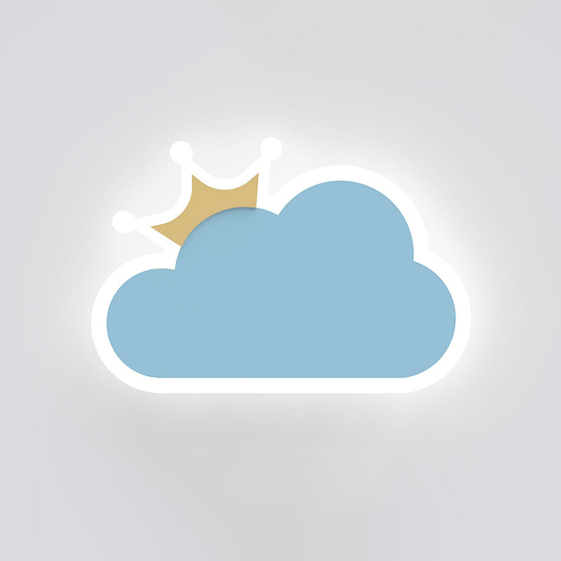 Metal Macaron Color Spliques Splone Cloud Forma LED de estilo de montaje de pared de estilo simple