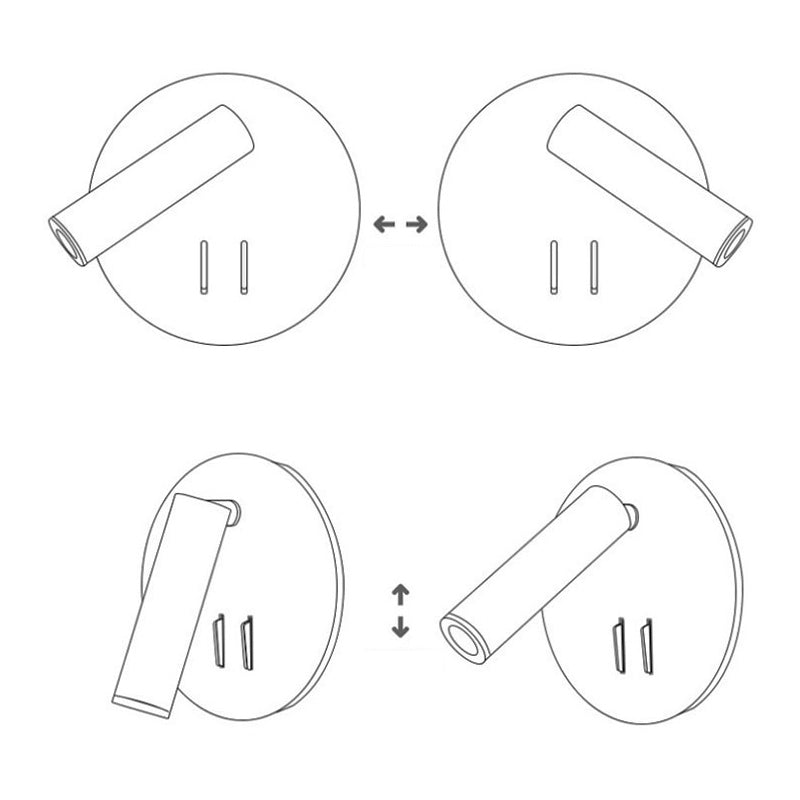 Minimalismo moderno Pronzo della parete domestica con ombra acrilica per camera da letto