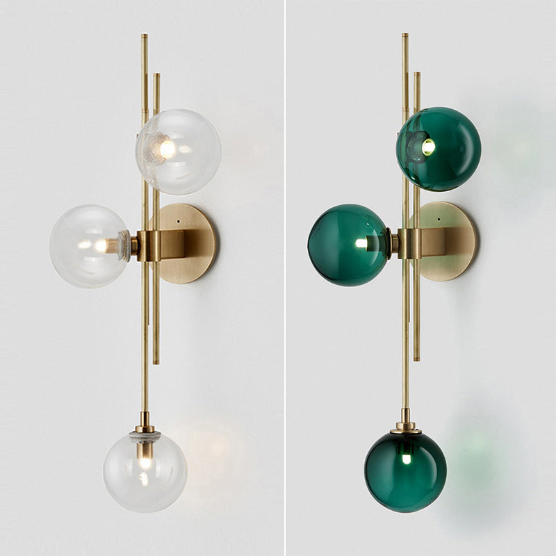 29,5 "Lampada da parete ad alta semplicità da parete 3 teste Luci di applique per foyer camera da letto