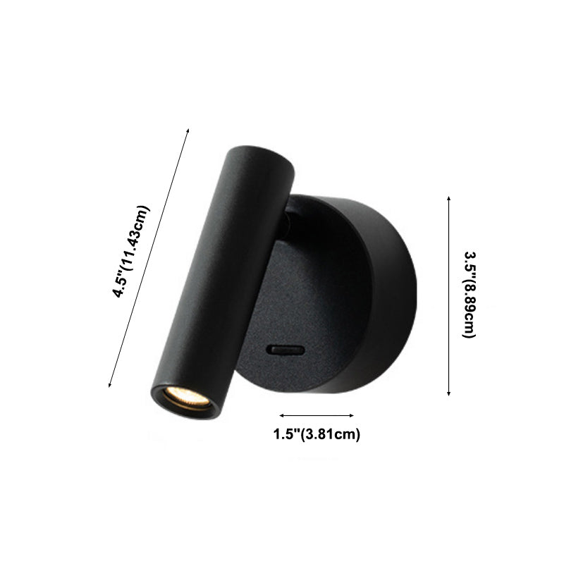 Armed Wall Sconce Light Modern Metal Wall Light with Acrylic Shade for Bedroom