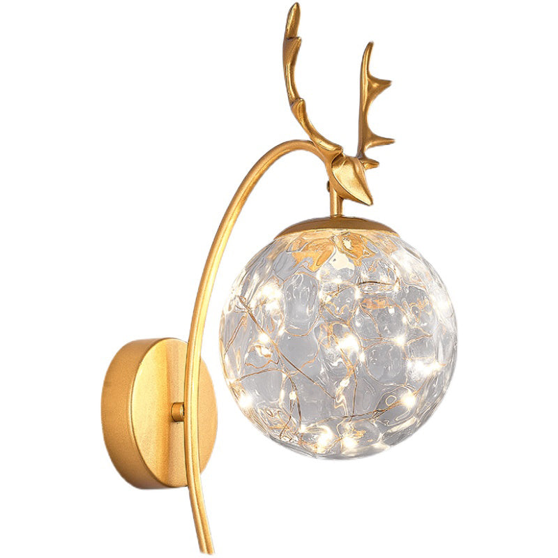 6W/7W Wandbeleuchtung in Schwarz/Gold -Einfachheit Wandleuchte für Schlafzimmer