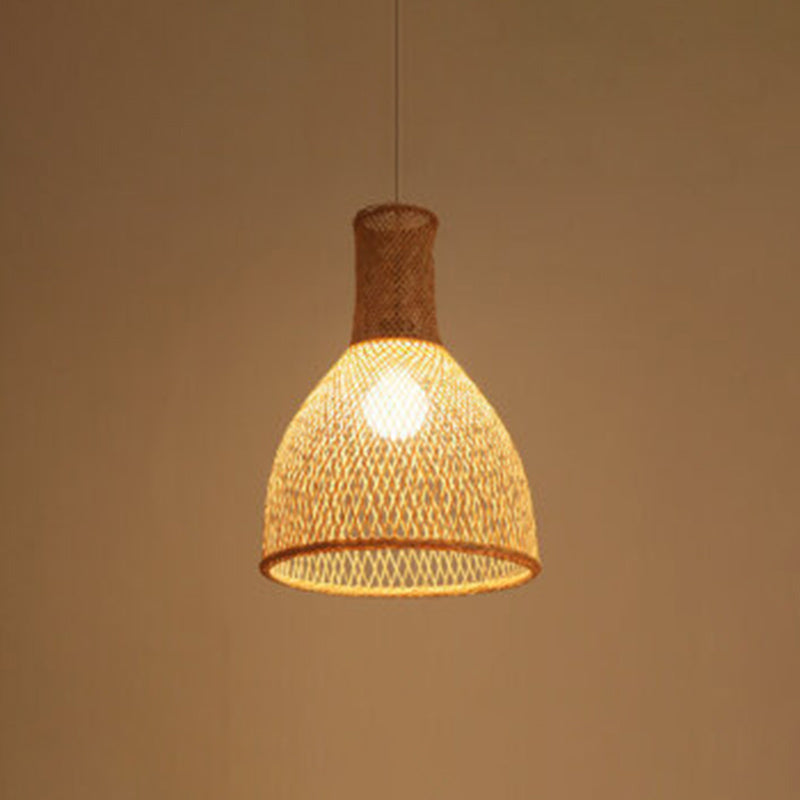 Chinesische Anhänger Beleuchtungskörper Rattan Hanges Licht mit hängenden Kabel für das Restaurant