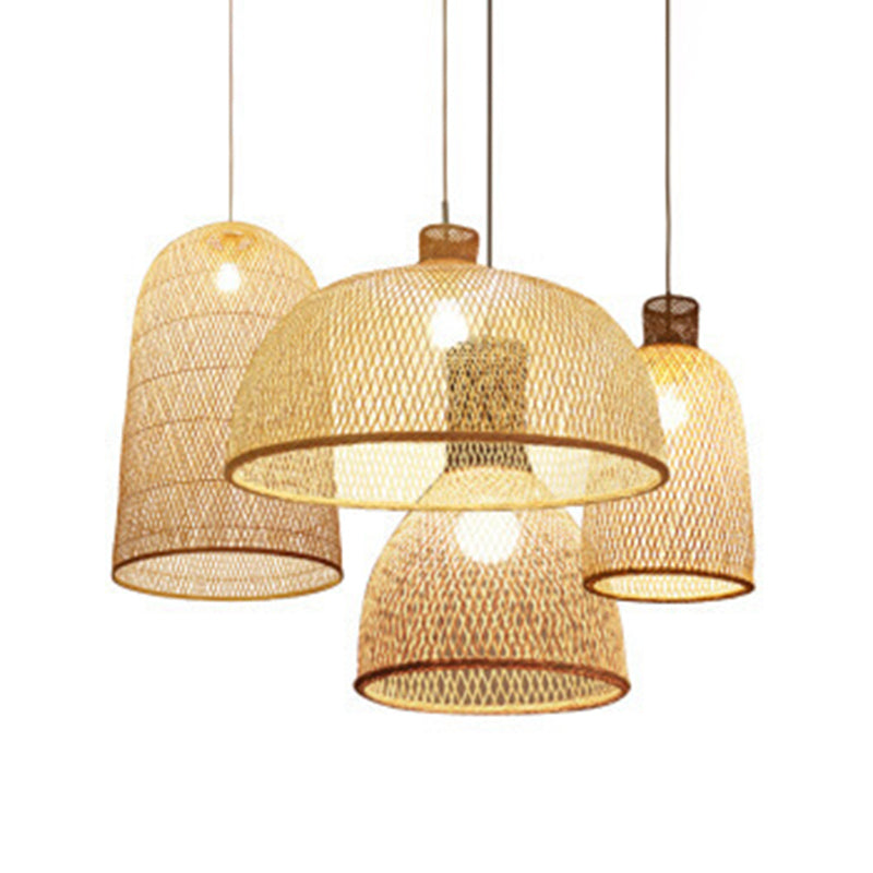 Chinesische Anhänger Beleuchtungskörper Rattan Hanges Licht mit hängenden Kabel für das Restaurant