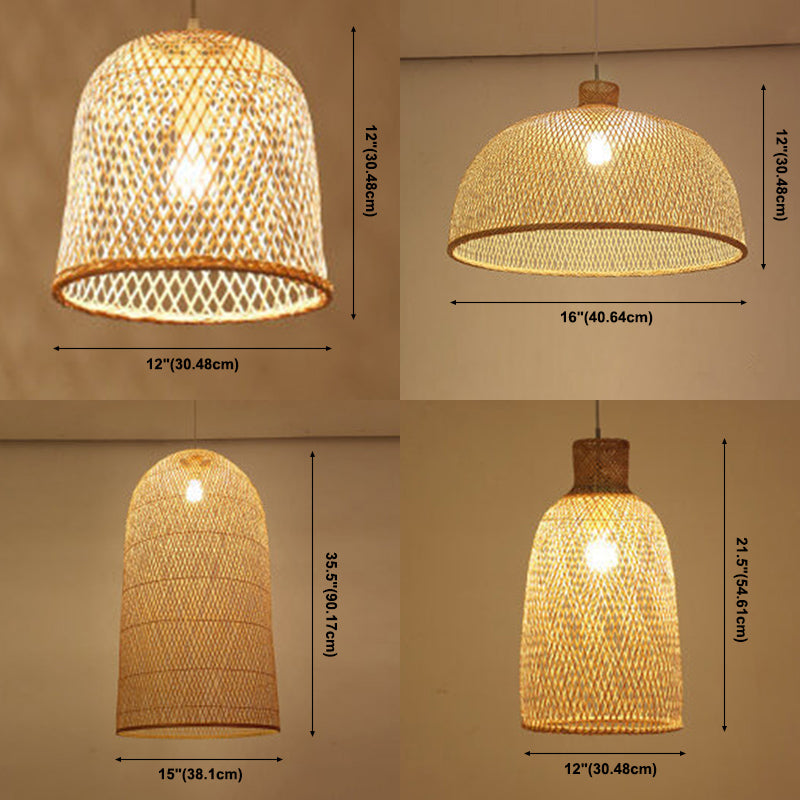 Chinesische Anhänger Beleuchtungskörper Rattan Hanges Licht mit hängenden Kabel für das Restaurant