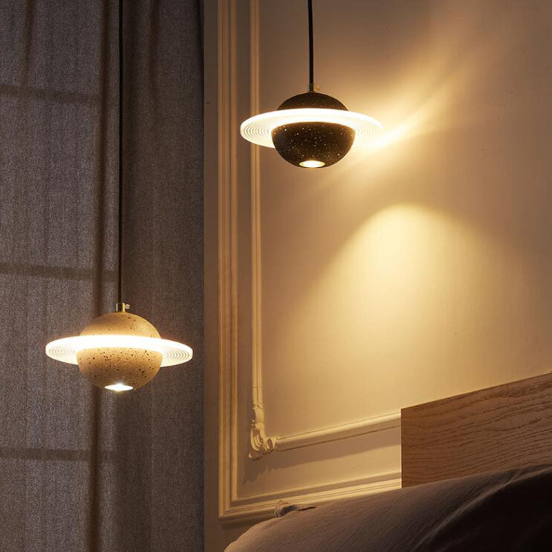 Planet Shape Chandelier Light Nordic Modern Style LED Hanging Light Fixture For Living Room