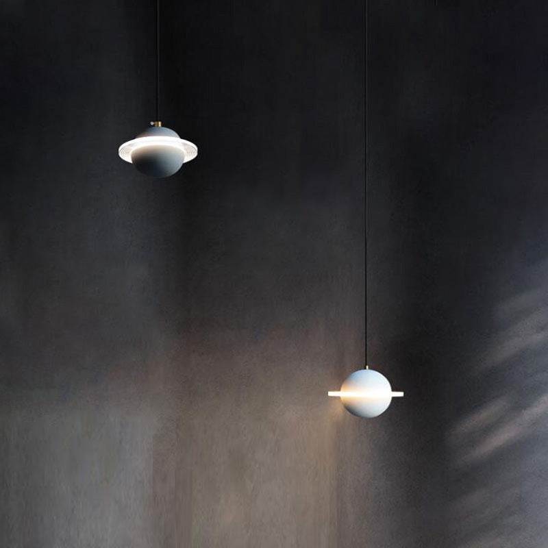 Planet Shape Chandelier Light Nordic Modern Style LED Hanging Light Fixture For Living Room