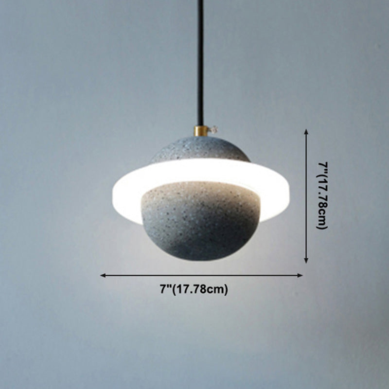 Planet Shape Chandelier Light Nordic Modern Style LED Hanging Light Fixture For Living Room