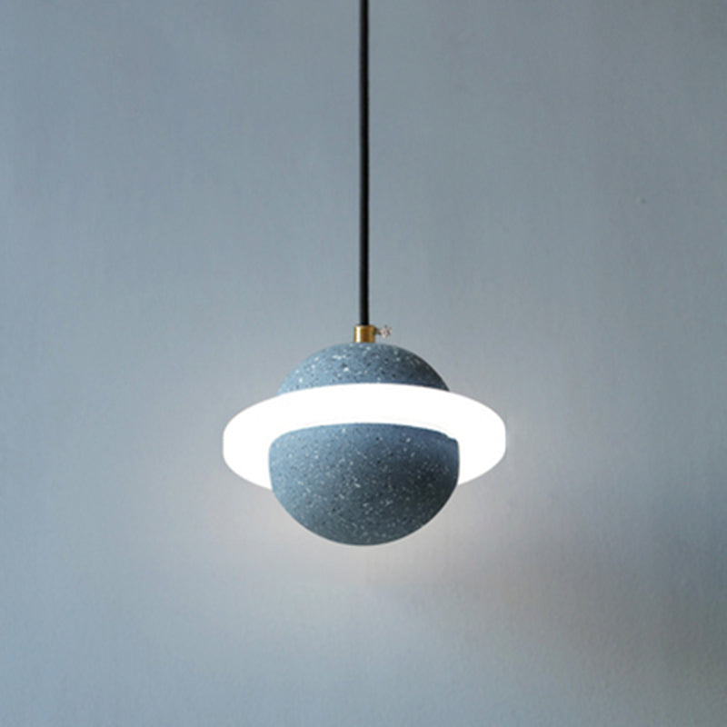 Planet Shape Chandelier Light Nordic Modern Style LED Hanging Light Fixture For Living Room
